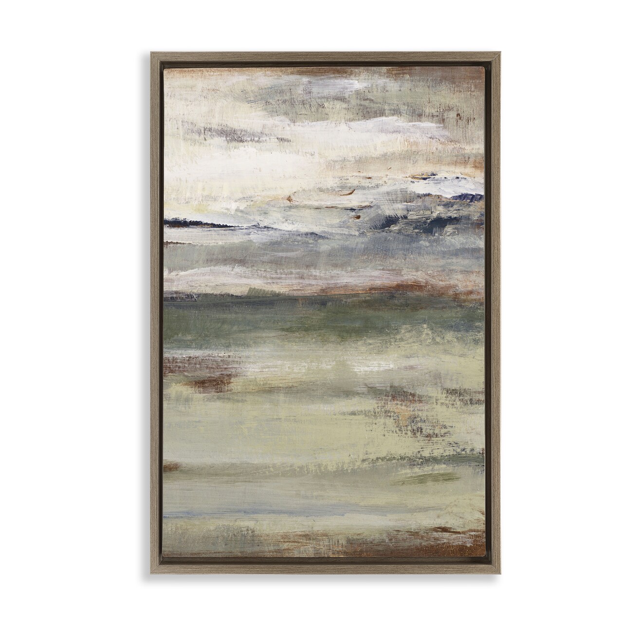 Stupell Industries Earthy Abstract Layers Floating Frame Design by Lanie Loreth